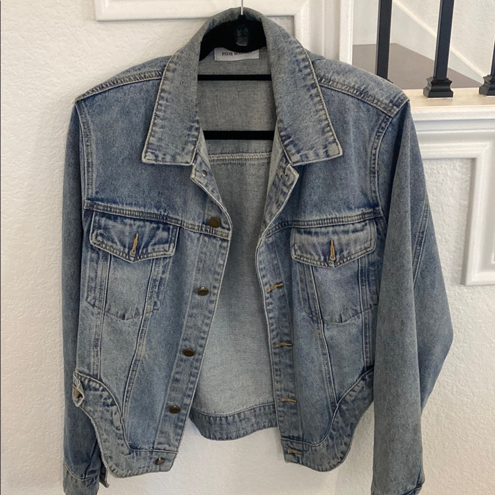 pixie market one size Classic Denim Jacket western inspired